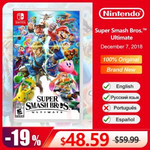 Deals Super Smash Bros. Ultimate Nintendo Switch -Spiel Angebote 100% Offizielle Original -physische Spielkarte für Nintendo Switch OLED Lite