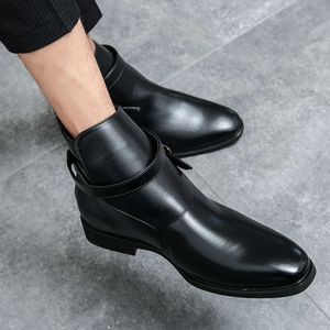 Business Ankle Dress Men Coat Shoes Wear Resistant Fashion Boots Big Size Botas de Hombre