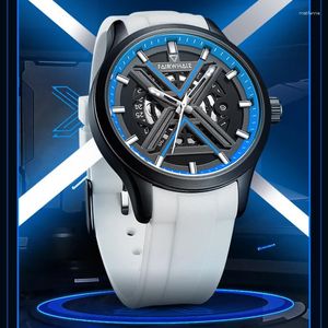 Wristwatches Men's Automatic Tourbillon Mechanical Movement Watch Multi-functional Calendar Luminous Waterproof Sports