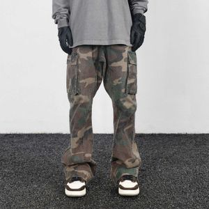 Mensbyxor 206 Camouflage Mini Flash Pants Fashion Street Clothing Camouflage Merchandise Pants Mens Ultrathin Fiting Trousers Womens Bagage Casual Clothing J2
