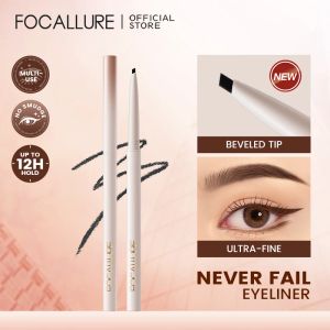 Eyeliner focallure ultrafin slät eyeliner flerbruk vattentät snabbdrik antitransfer avfasad spets ögongel foder penna sminkverktyg