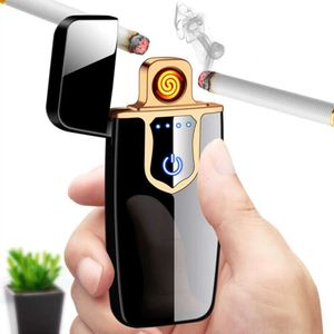 Hot Sale Windproof Big Screen Touch Electronic Heating Coil USB Lighter With Customize Design