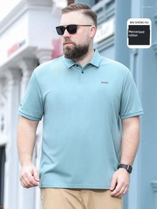 Men's Polos Baisheng Polo Shirt Business Leisure Big Belly Short Sleeve