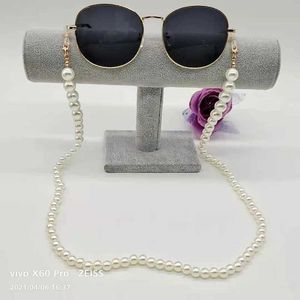 Eylasses Catene Gieghette della catena degli occhiali Porta della catena perla intorno al collo Donne al di fuori del braccialetto di collana accessorio casual