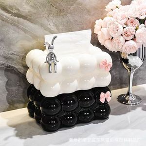 Creative Cotton Candy Compue Box, журнальный столик в гостиной, коробка для хранения всасывающей бумаги, высококачественная бумажная коробка для всасывающей бумаги KVT, домашнее украшение