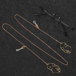 Eyeglasses chains Fashion Metal Glasses Chain Frame Necklace Gold Sunglasses Lanyard Non-slip Reading Glasses Frame Strap Glasses Chain