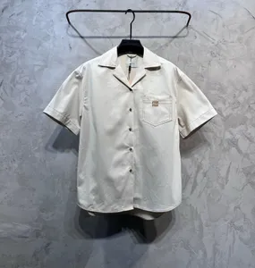 magliette da uomo rotondo ricamato e stampato in stile polare usura estiva con t-shirt di cotone puro di strada r w32f