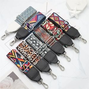 Nylon Bag Strap Women Accessories 5cm Ethnic Style Colourful Handbag Handle Adjustable Crossbody Replacement Shoulder Belt 240429