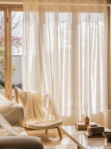 Cortina Bling Francesa Frente Frequeiro Campo Tule Tulle Sala de estar Balcony Bay semi-shading Dream Sheer Curtains Tamanho personalizado