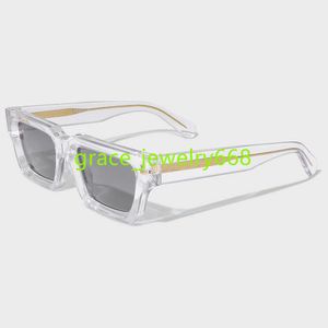 Yeetian Fashion UV 400 고품질 빈티지 유니렉스 맑은 두꺼운 아세테이트 선글라스 나일론 렌즈 브랜드 직사각형 선글라스