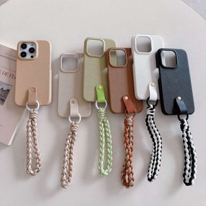 Pulseira colorida de tecido colorido maçã 15 telefone feminino iphone 13p pulso e caixa de proteção manual 11 padrão cruzado