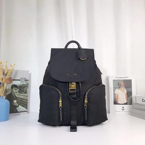 Schultaschen haben hochwertige Qualität 196317 Damen Business Rucksack Fashion Casual Draw String Nylon Bag Travel Computer Computer