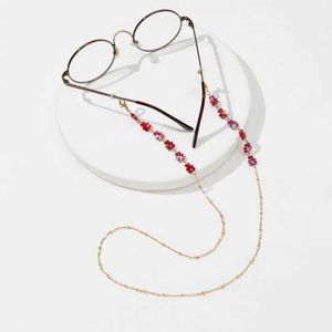 Brillenketten Ketten Mode Cartoon Style Brillenkette Acrylkristallperlen Gläserkette für Anti-fallende Sonnenbrillen Kettenschmuckzubehör Accessoire