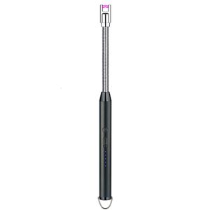 2021 Metal Ignition Kitchen Tlear Stick Long Stick Plasma Candle mais, isqueiro de churrasco, isqueiros personalizados do arco USB para presente de natal
