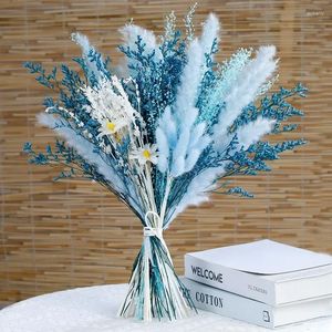 Decorative Flowers Fluffy Pampas Grass Tail Wedding Arrangement Decoration Natural Phragmites Dried Bouquet Boho Home Decor