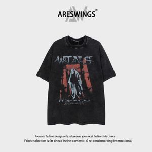 Areswwings Summer American Loose Washed Old T-shirt Par Samma stil 2393