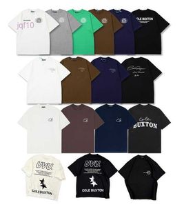 Summer SS Tide marka CB tasarımcısı Cole Buxton Mens T-Shirts İmza Mektup Baskılı Günlük Kısa Kollu Erkekler Kadınlar% 100 Pamuk Gevşek Konforlu Tişört Boyutu S-2XL 1KFU