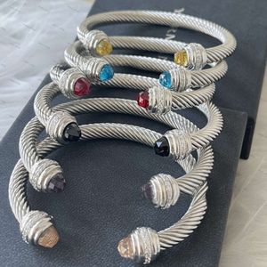 David Yurma Fashion Designer Bracelets Luxurious and high quality Popular Woven Twisted Thread Open Bracelet in Europe and America DY Bracelet