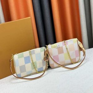 Designer Ny plånbok på kedjepåse handväskor lyxiga axelpåsar kvalitet äkta läderväska med låda
