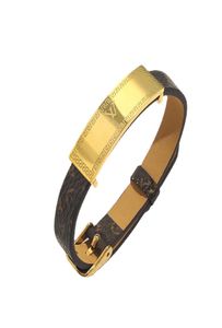 Braccialetti di moda Nuovo stile Women Bangle Designer Jewelry Fucice in pelle in pelle 18K Bracciale in acciaio inossidabile oro inossidabile Womens Wedding GIF5794626