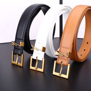 Bälten för kvinnor designer bälte kvinnor lyxiga smala äkta läder bokstäver y nål spänne mode män kvinnliga bälten ceinture luxe cintura uomo 8 färger valfritt