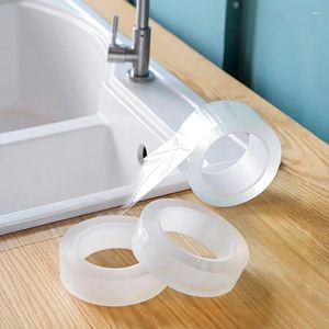 Wall Stickers Self Adhesive 1 Roll PVC Transparent Anti-moisture Kitchen Tape Waterproof Ceramic Sticker Bathroom Accessories