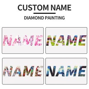 Craft Photocustom Diamond Målning Anpassad namn 5D Full Square/Round Diamond Embroidery Mosaic Art Kit Photo Custom Home Decor Gift