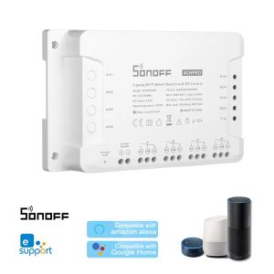 Управление Sonoff 4ch Pro R3 433MHz Wi -Fi Switch Inching/Selflocking/Beglock Wi -Fi Smart Switch Работа с Amazon Alexa Google Home