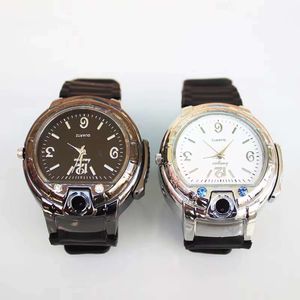 Hot USB Watch Lighter Ladies Men's Wristwatch Rechargeable Butane Gas Unfilled Cigarette Lighter