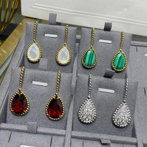 Серьги -серьги -грибы Vintage for Women Gift Luxury Jewelry Fashion Water Drop Designer