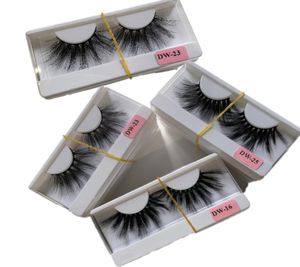 20 Styles 25mm 3D Mink Eyelash Eye Makeup Mink False Lashes mjuka naturliga tjocka falska ögonfransar Ögonfransar Extension2902030