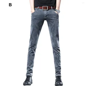 メンズパンツの男性アクティブライフスタイルのズボンポケットとスタイリッシュなスリムフィット韓国スタイルの足首の長さを毎日着用する