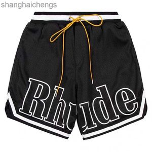 Оригинал Rhuder Short Bants Mens Mensy Sports Sports Sports Летние пляжные брюки Сетка материалы дышащий пот.