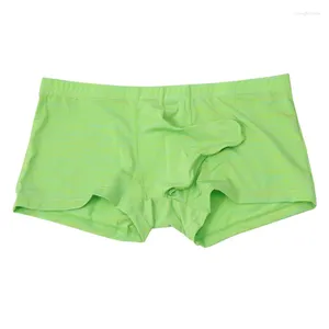 Underpants Men's Boxers Elephant Trunk Gun Separation Underwear Ice Silk Breathable Knickers Thin Lingerie Shorts Slip Homme