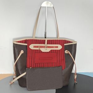 Designerskie torby torby na ramię portfel mody mody skórzana torebka na ramię Messenger torebki kobiety o wysokiej pojemności kompozytowe torby zakupowe stare kwiaty brązowe kratę 566
