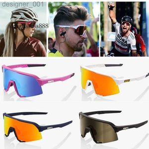 Мужские дизайнерские солнцезащитные очки 100% S3 Интеллектуальные цветовые велосипедные очки Мужчины и женщины с устойчивыми к ультрафиолетовым ультрафиолетовым солнцезащитным очкам для спорта B189