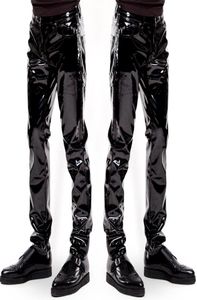 MENS SHINY PATENT LEATHER LOOK PVC JEANS GOTH TROUSERS FLY JEANS X6005 28quot 30quot 32quot 34quot 36quot 38quot5024878