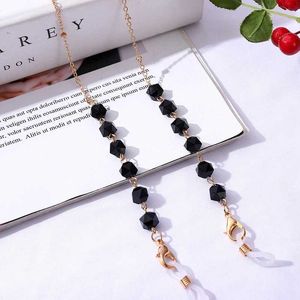 Eyeglasses chains Bohemian Crystal Beaded Glasses Chains Lanyard Face Mask Chain Holder Eyeglass Rope Sunglasses Cord Neck Strap Gift for Women