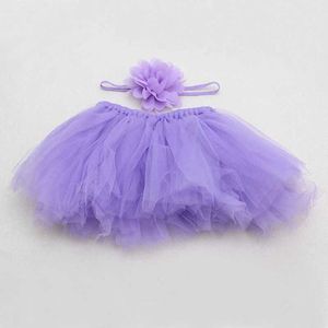 Tutu Kleid süßer Neugeborenen Puffrock Kleinkind Neugeborenes Mädchen Tutu Rock Kopfband Kunst Foto Requisite Kostüm Outfit Dropshipping D240507