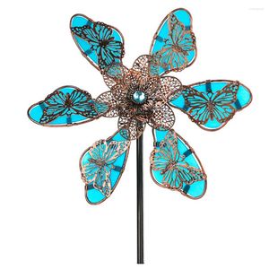 Dekorative Figuren 90 cm Fluoreszenz Schmetterling Windmühle 25 Kunstdekoration Wind Spinner Yard Rasen Dekoration Handwerk Garten Vorräte