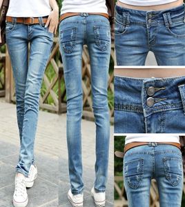 Mode sexiga blyertsbyxor smala fit vår sommar jeans kvinna låg midja mager byxor dam för kvinnor denim jeans byxor 2010306225532