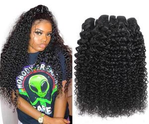 O cabelo humano cacário peruano tece 100 100 brasileiros da Malásia Malásia Jerry Kinky Curls Extensões de Cabelos Virgens3203665