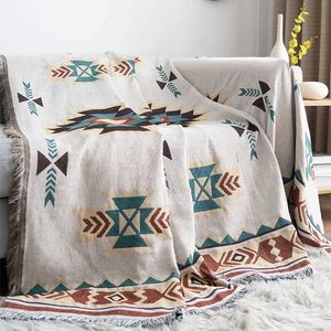 Filtar Böhmen Daisy Flower Throw Filt Tapestry Bedstrast Outdoor Camping Beach Handdukar Soffa Stol Cover Mat Rug Tassel