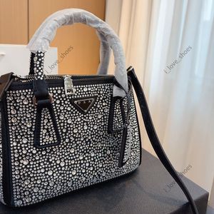 Bolsa de designer de luxo para mulheres bolsas de ombro de alta qualidade com caixa de embalagem Crystal couro saffoiano bolsas de moda crossbody presentes