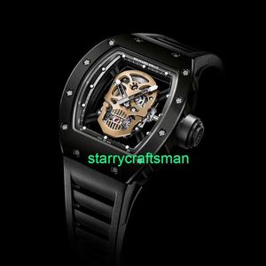RM Luxury Watches Mechanical Watch Mills Мужская серия RM52-01 Titanium Ceramic Manaual Mechanical Watch ST6A
