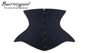 Burvogue Underbust Korsett Bustier Steampunk Steel Goned Slim Taille Control Korsett für Frauen Taillentrainer Korselet Plus Größe Y19079455824