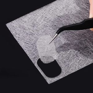 2024 Nya 10/20st nagelförlängning Silk Fiberglas Non-woven Silks Form Wrap Manicure Building uv gel franska akryltips glasfiber papper för