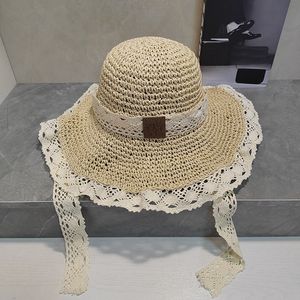 Luxury Straw Hat Designer Fashion Bucket Hats Women Cap High Quality Flattop Casquette Brand Beach Sun Cap Bucket Hat CAD24050803