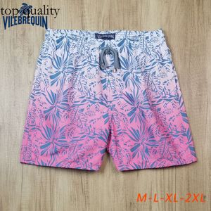 Vilebrequin Tartaruga marinha Micro elástica de secagem rápida de estilo europeu e americano Surfing calça de praia Flower Flower Home Casual Shorts 992