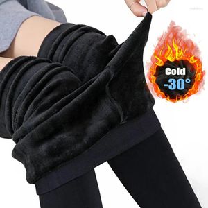 Women Socks Leggings In Autumn And Winter Women's Anti Hook Silk Plush Pants Thickened Keep Warm Wear Them Outside